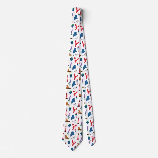 Maine Icons Neck Tie (Front)