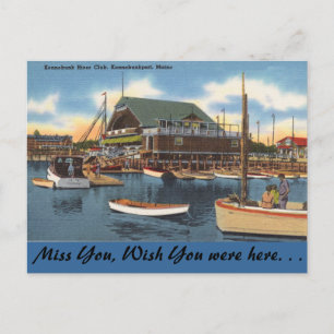 Maine, Kennebunk River Club Postcard