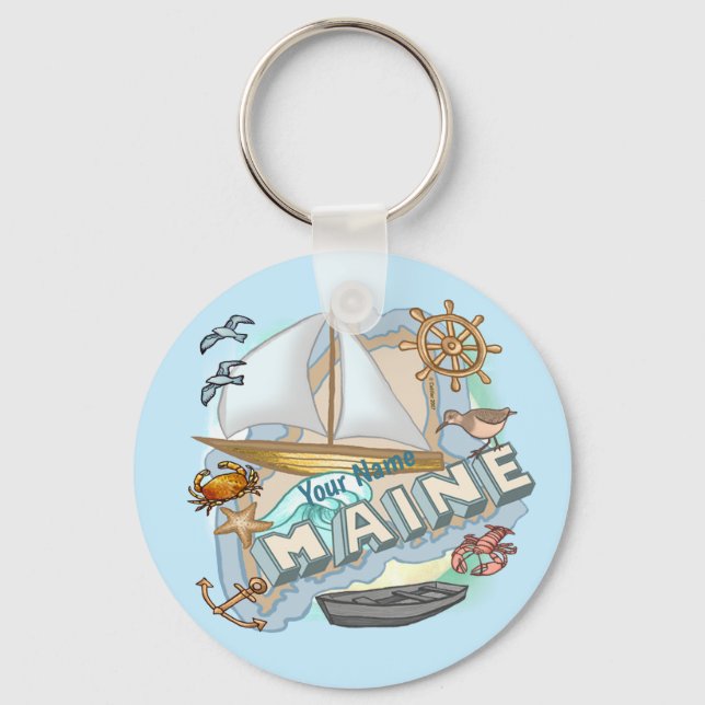 Maine Keychain (Front)