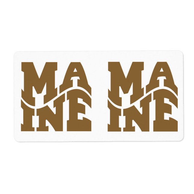 Maine Label (Front)