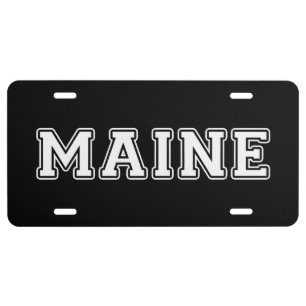 Maine License Plate