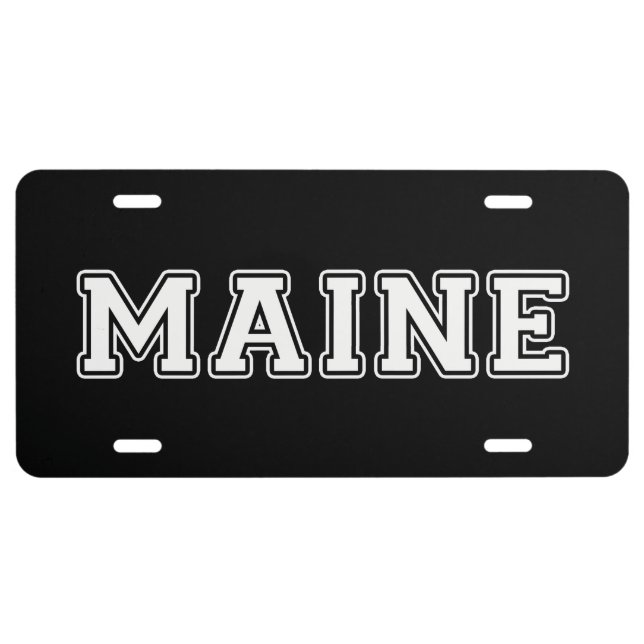 Maine License Plate (Front)