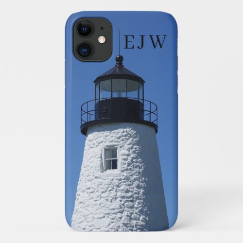 Maine Lighthouse Dice Headlight New England iPhone 11 Case