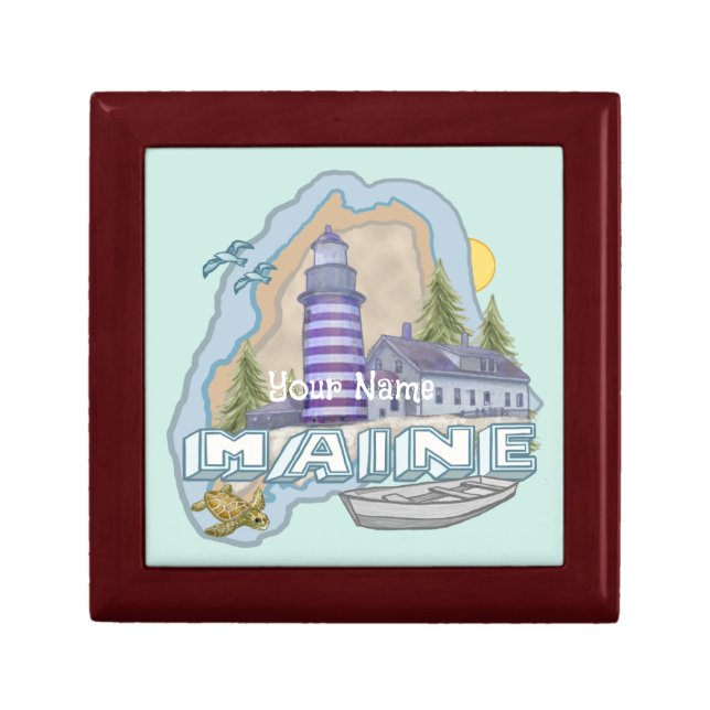 Maine Lighthouse  Gift Box (Front)