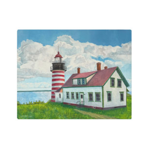 Maine Lighthouse Metal Print