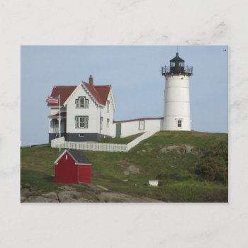 Maine Lighthouse Postcard by VacationPhotography at Zazzle