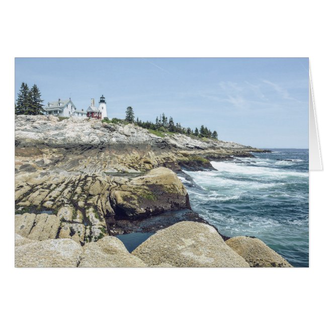 Maine Lighthouses Pemaquid Point Cards (Front Horizontal)