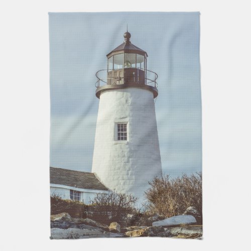 Maine Lighthouses Pemaquid Point Kitchen Towel