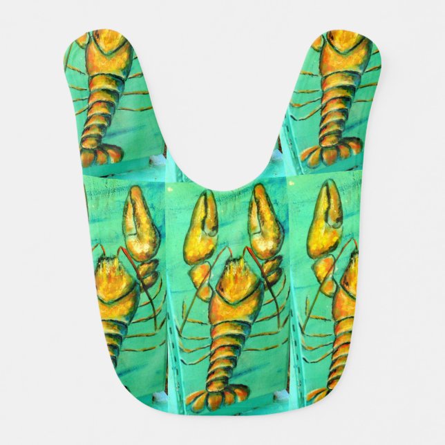 maine lobster baby bib (Front)