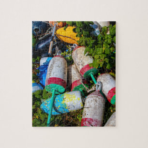 Maine Lobster Buoys Jigsaw Puzzle