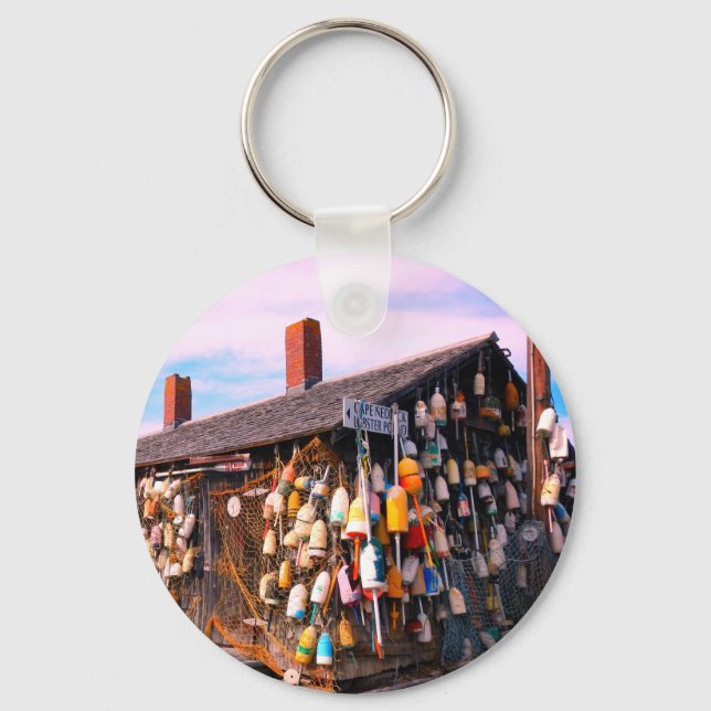 maine lobster buoys keychain (Front)