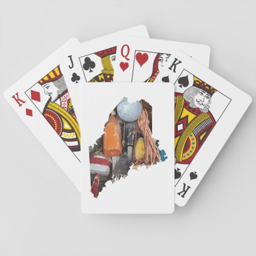 Maine Lobster Buoys Playing Cards