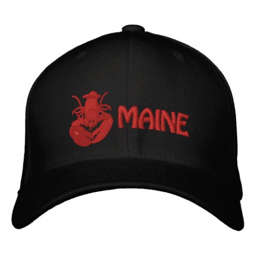 Maine Lobster Embroidered Cap