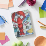 Maine Lobster iPad Pro Cover<br><div class="desc">Brilliant Maine Lobster IV by Erin McGee Ferrell. Features a Maine lobster against a tile-like background.| 140576GG</div>