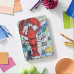 Maine Lobster iPad Pro Cover<br><div class="desc">Brilliant Maine Lobster IV by Erin McGee Ferrell. Features a Maine lobster against a tile-like background.| 140576GG</div>