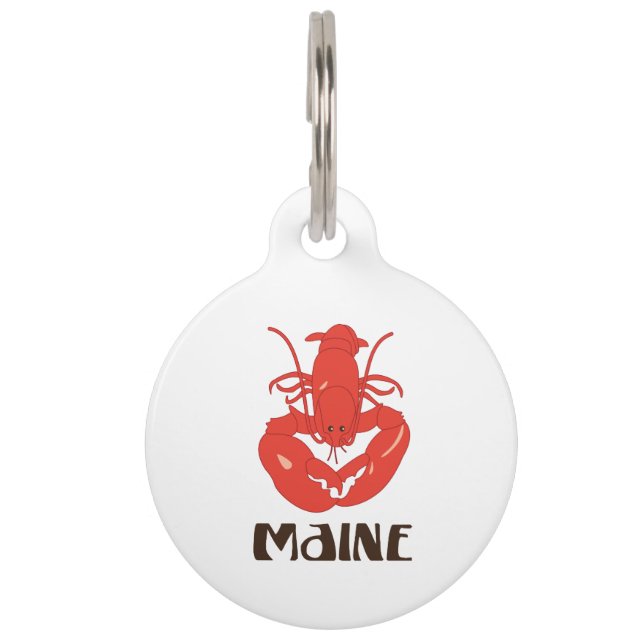 Maine Lobster Pet ID Tag (Front)