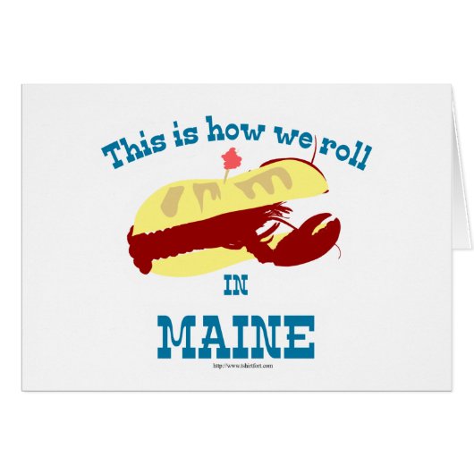 Maine Lobster Roll Cards (Front Horizontal)