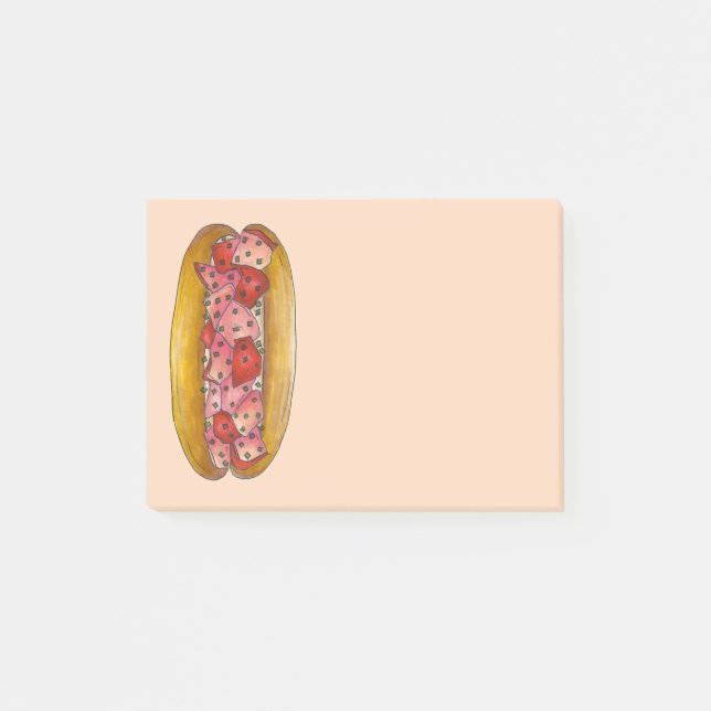 Maine Lobster Roll Sandwich Seafood Foodie Post It Post-it Notes (Front)