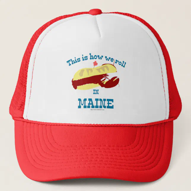 Maine Lobster Roll Trucker Hat | Zazzle