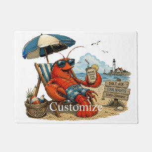 Maine Lobster Summer Fun Thunder_Cove Doormat