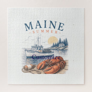 Maine Lobster Summer Fun Thunder_Cove Jigsaw Puzzle