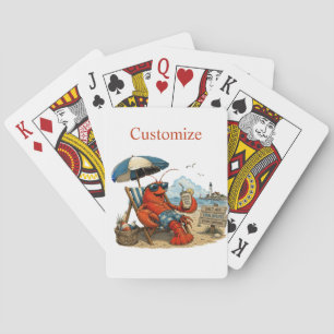 Maine Lobster Summer Fun Thunder_Cove Poker Cards