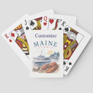 Maine Lobster Summer Fun Thunder_Cove Poker Cards