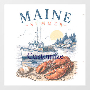 Maine Lobster Summer Fun Thunder_Cove Wall Decal
