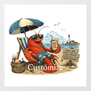 Maine Lobster Summer Fun Thunder_Cove Wall Decal