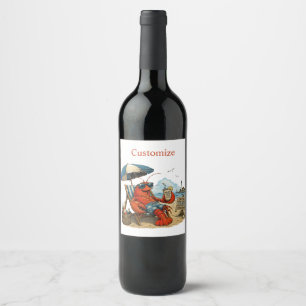 Maine Lobster Summer Fun Thunder_Cove Wine Label
