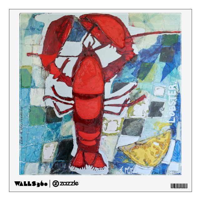 Maine Lobster Wall Decal (Front)