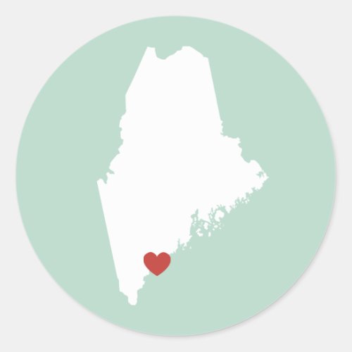 Maine Love _ Customizable Sticker