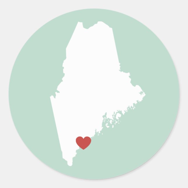 Maine Love - Customizable Sticker (Front)