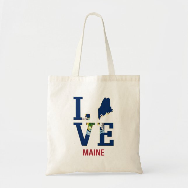 Maine Love Tote Bag (Front)