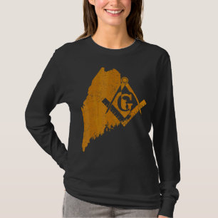 Maine Masons Grand Lodge Af&am Freemasonry Father' T-Shirt