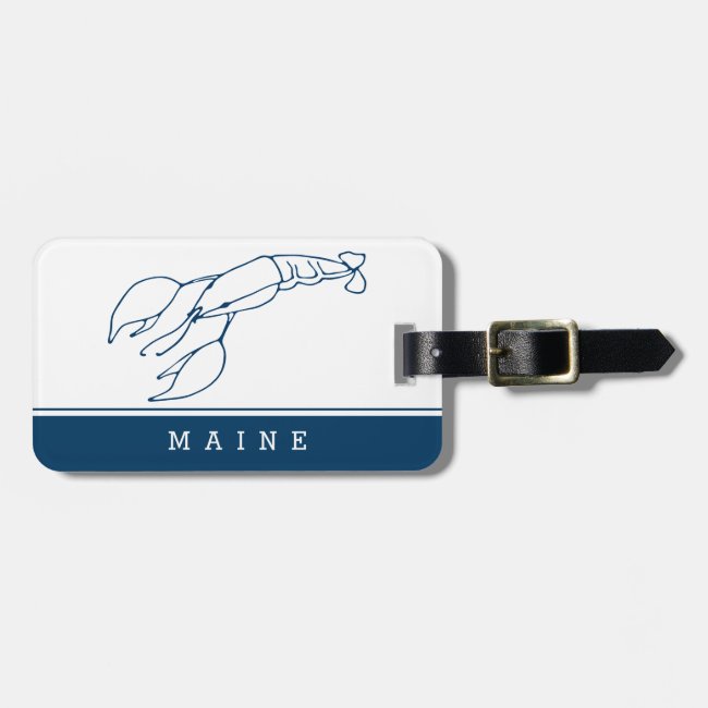 Maine - Minimal Blue Lobster - Custom