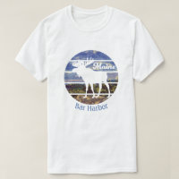 Maine Moose Custom Town Name Retro