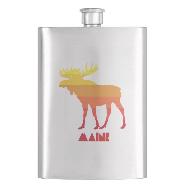 Maine Moose Flask (Front)