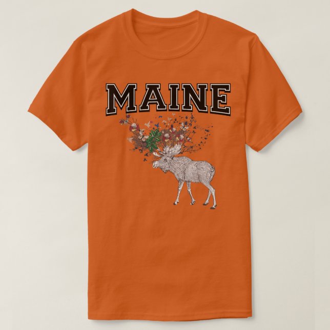 Maine Moose  Gift for Men Women and Kids  T-Shirt (Design Front)