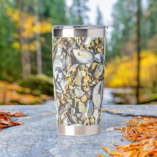 Maine Mussels and Shells Beach Insulated Tumbler