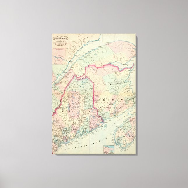 Maine, NB Canvas Print (Front)