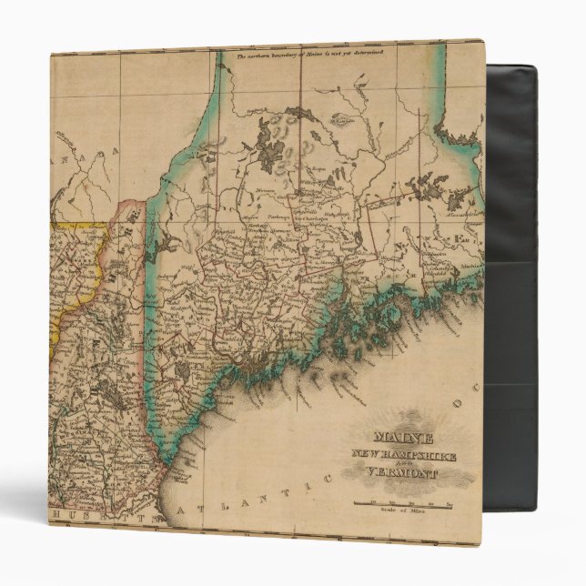 Maine, New Hampshire, Vermont 2 3 Ring Binder (Front/Inside)