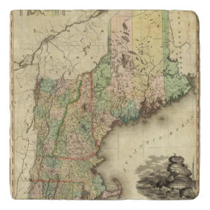 Maine, New Hampshire, Vermont, Massachusetts Trivet