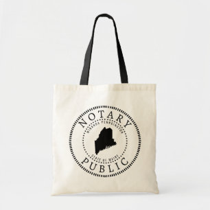 Maine Notary Public Personalized Tote Bag