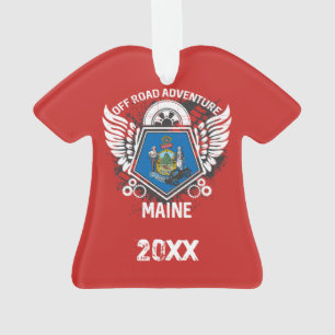 Maine Off Road Adventure 4x4 Trail Mudding Ornament