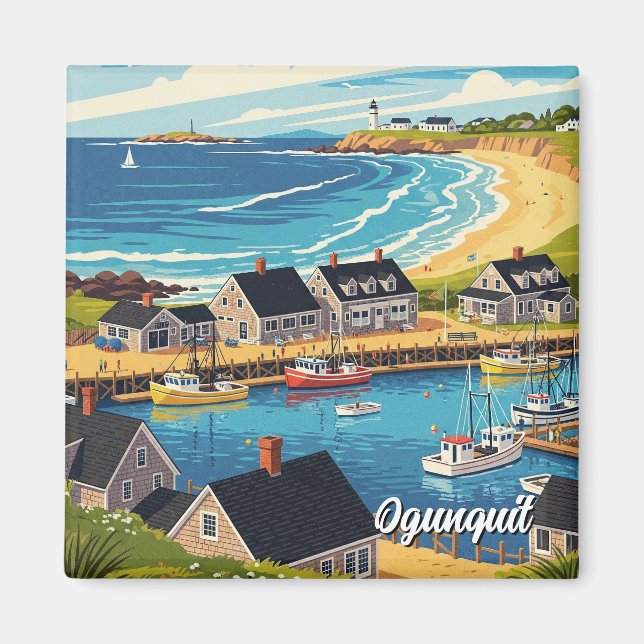 Maine Ogunquit Travel Magnet (Front)