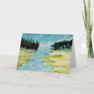 Maine Painting on Note Card