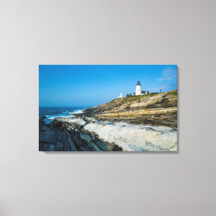 Maine, Pemaquid Point, Pemaquid Point Lighthouse Canvas Print
