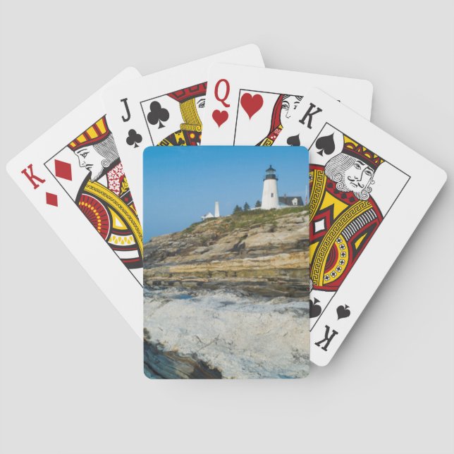 Maine, Pemaquid Point, Pemaquid Point Lighthouse Poker Cards (Back)