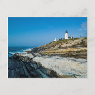 Maine, Pemaquid Point, Pemaquid Point Lighthouse Postcard